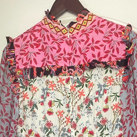 NWT ALICE + OLIVIA KATHY FLORAL MINI DRESS - Picture 12 of 12